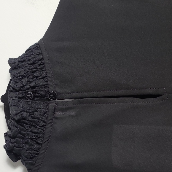 BANANA REPUBLIC NWT Lined Lace Sleeveless Tank Top in Black Size Petite Small - Picture 12 of 14